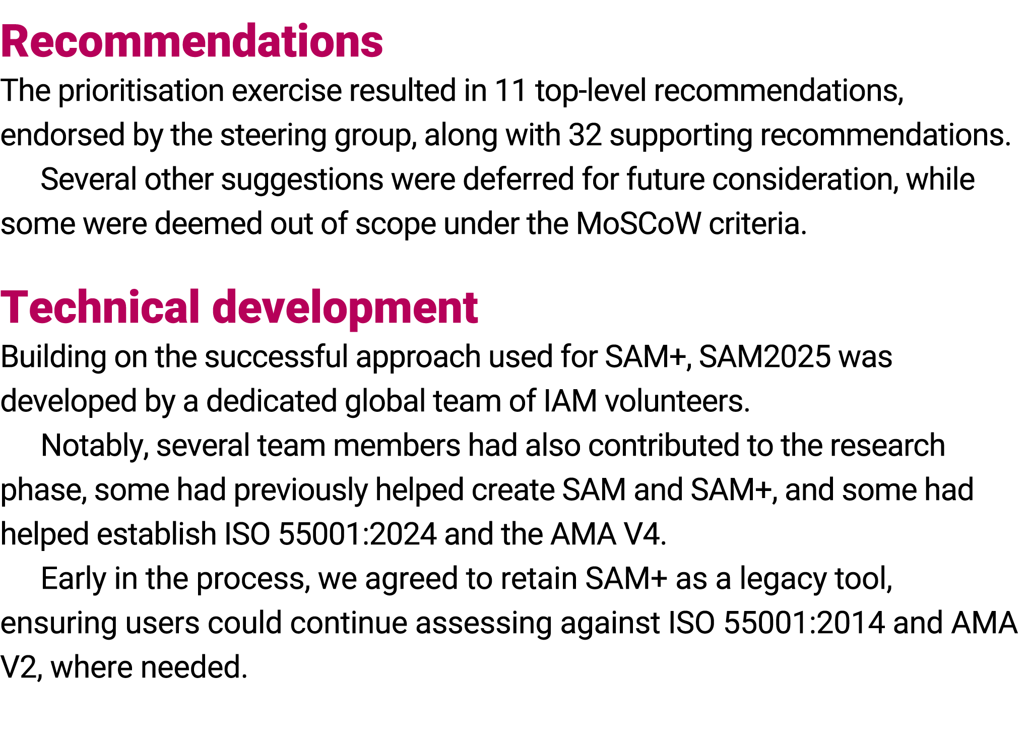 Recommendations The prioritisation exercise resulted in 11 top level recommendations, endorsed by the steering group,...