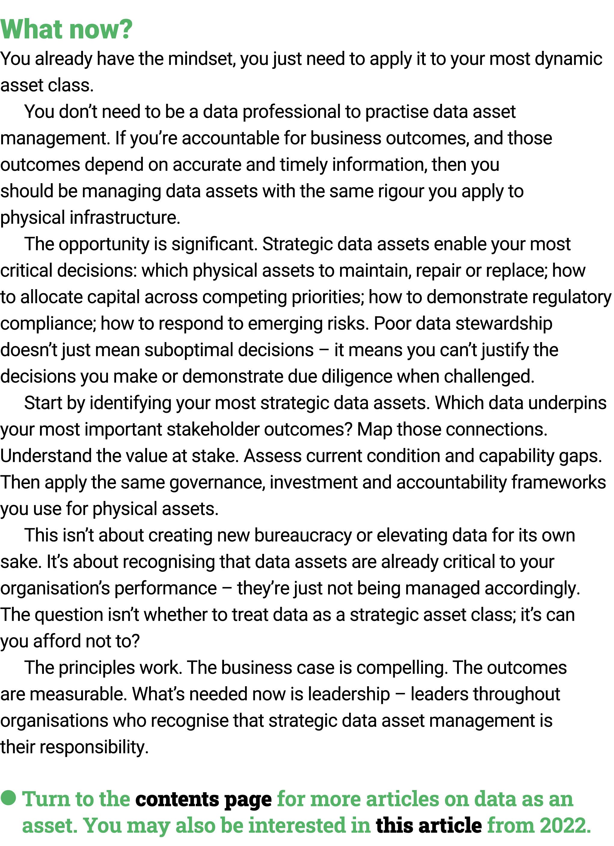 What now? You already have the mindset﻿, you just need to apply it to your most dynamic asset class. You don’t need t...