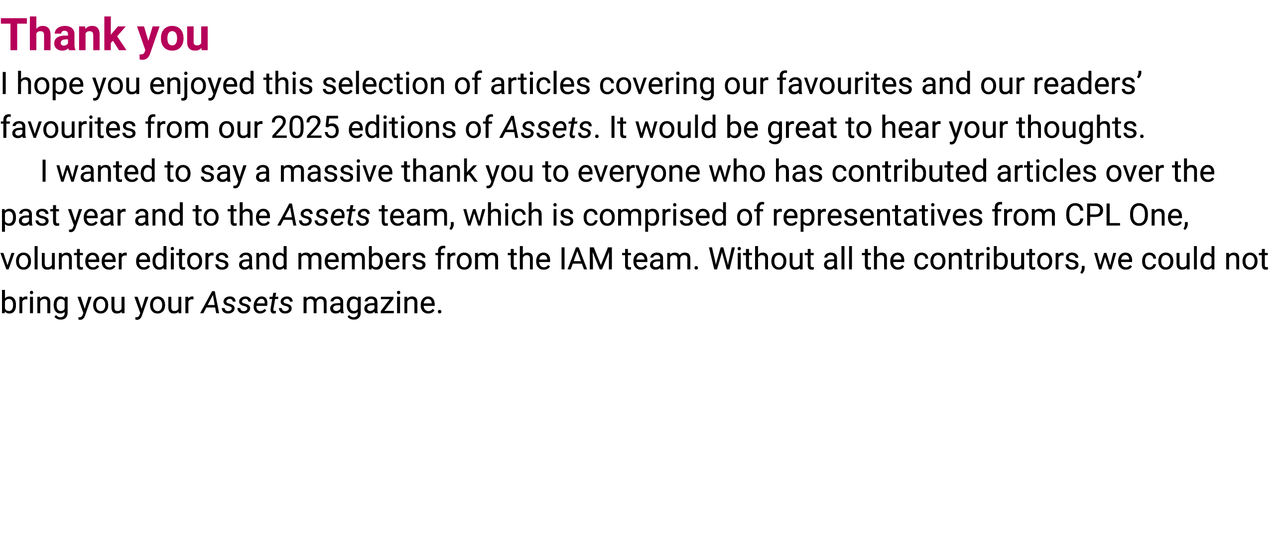 Thank you I hope you enjoyed this selection of articles covering our favourites and our readers’ favourites from our ...