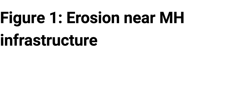 F﻿igure 1: Erosion near MH infrastructure