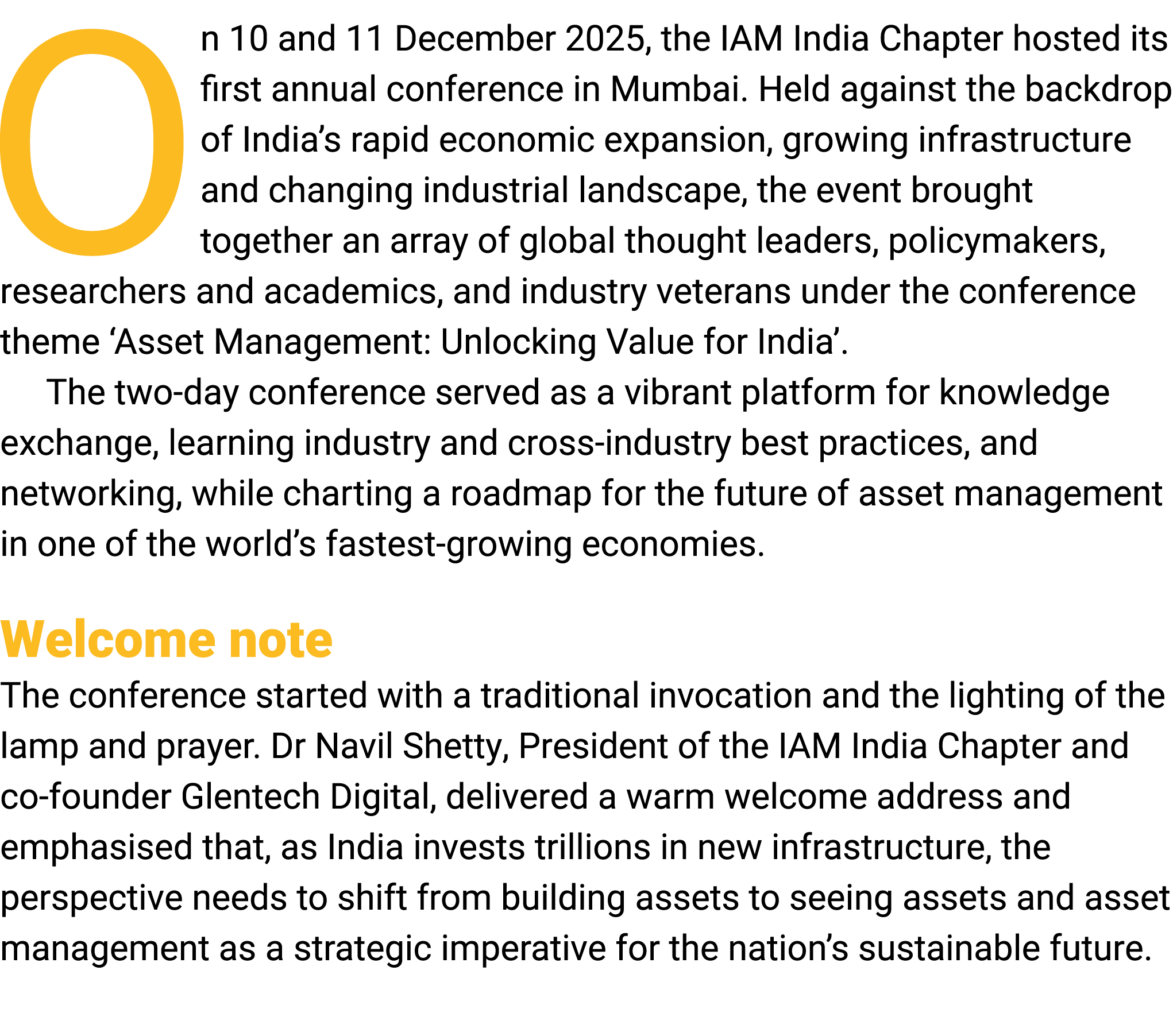 On 10 and 11 December ﻿2025, the IAM India Chapter hosted its first annual conference in Mumbai. Held against the bac...