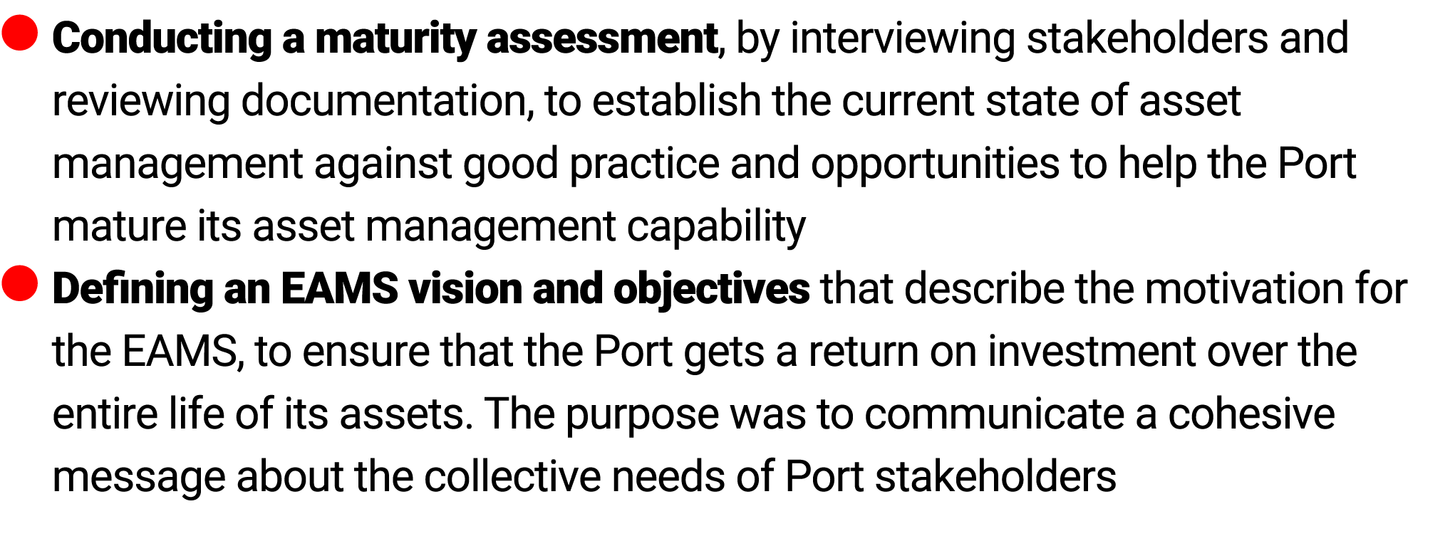 ● Conducting a maturity assessment, by interviewing stakeholders and reviewing documentation, to establish the curren...