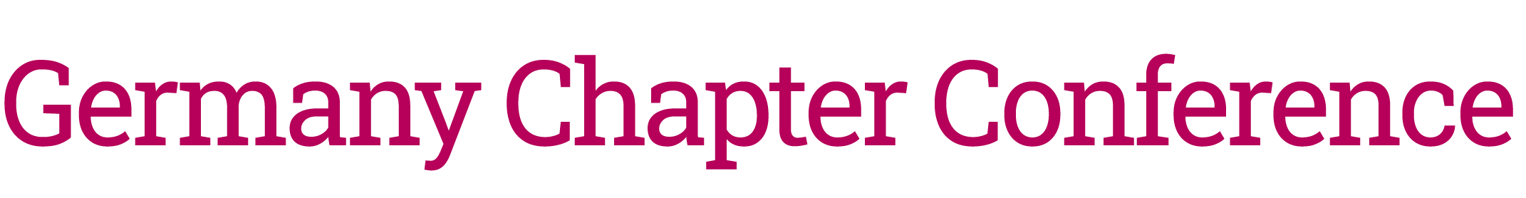 Germany Chapter Conference