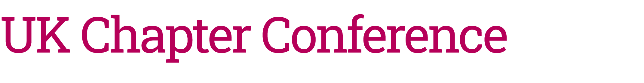 UK Chapter Conference
