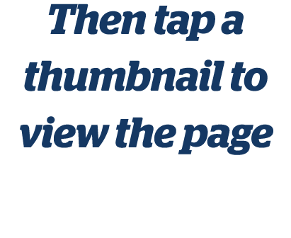 Then tap a thumbnail to view the page
