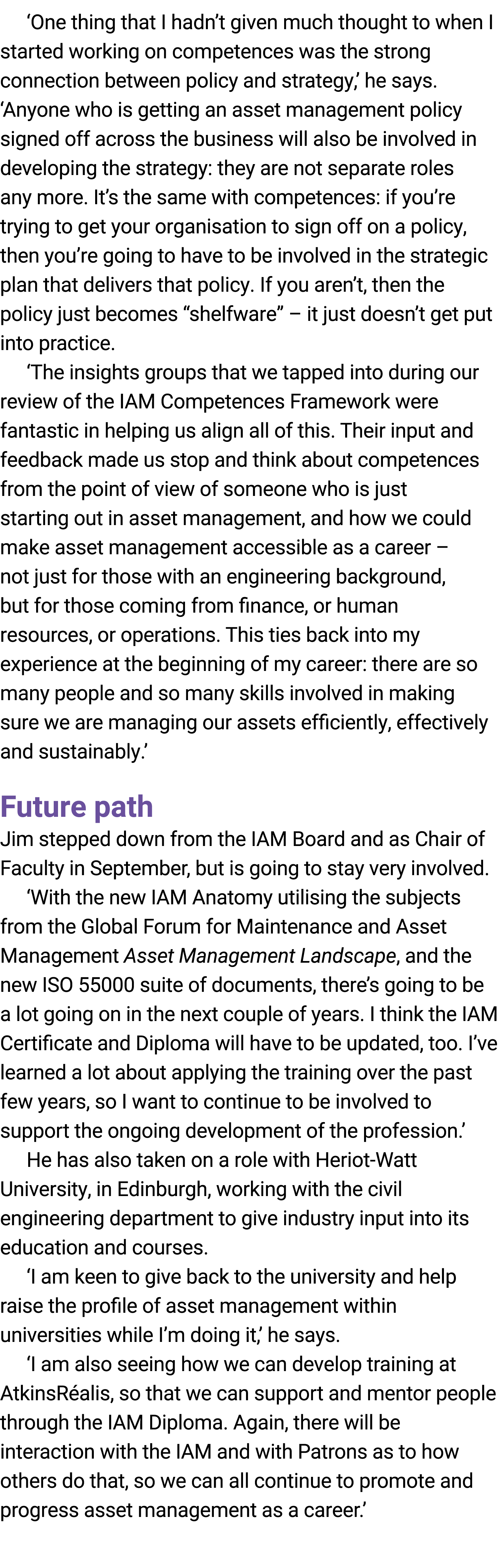 ‘One thing that I hadn’t given much thought to when I started working on competences was the strong connection betwee...