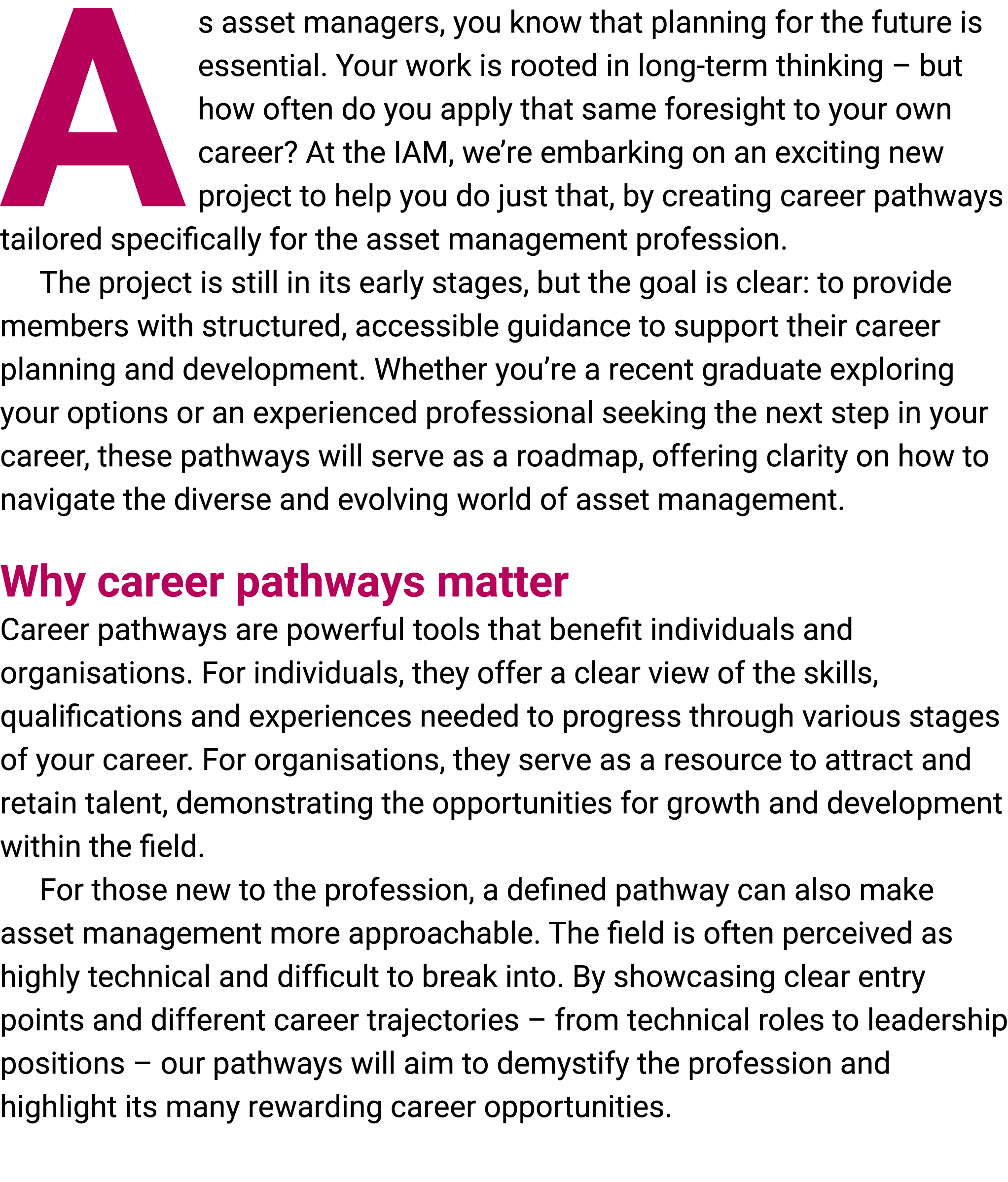 As asset managers, you know that planning for the future is essential. Your work is rooted in long-term thinking﻿ – b...