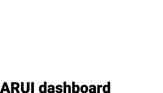 ARUI dashboard