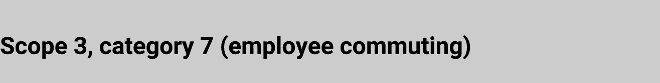 Scope 3, category 7 (employee commuting)