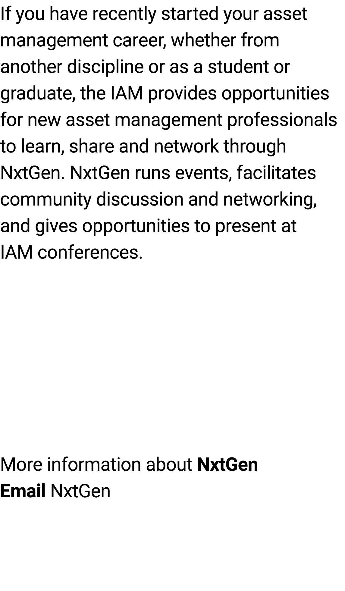 If you﻿ have recently started your asset management career, whether from another discipline or as a student or gradua...