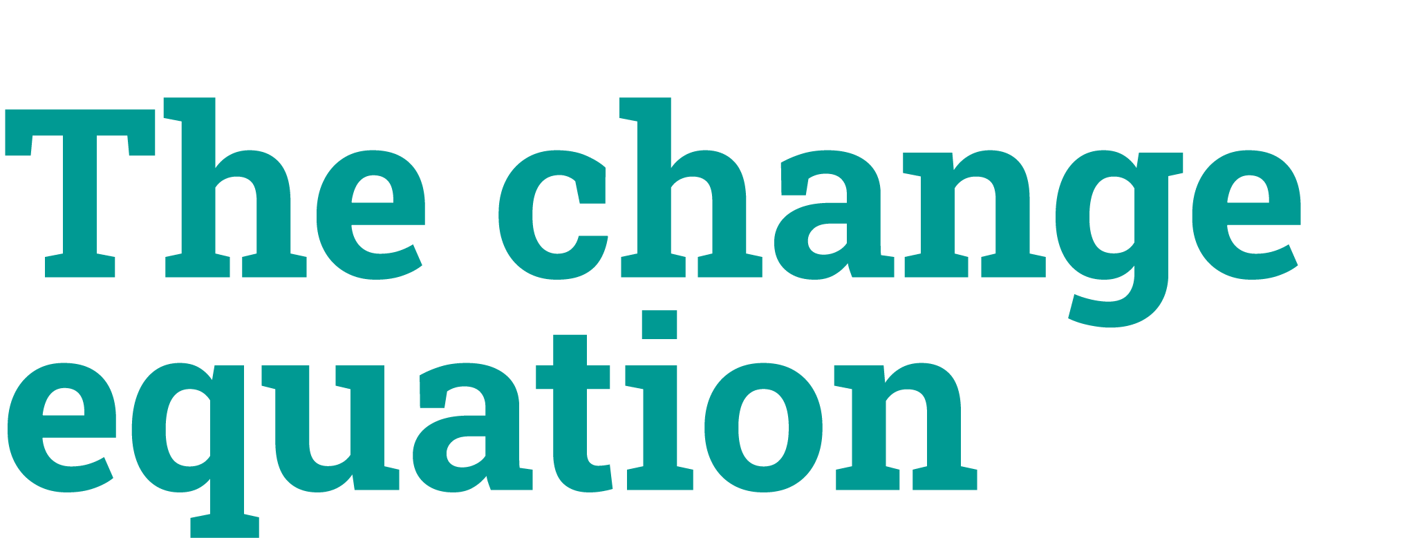 The change equation