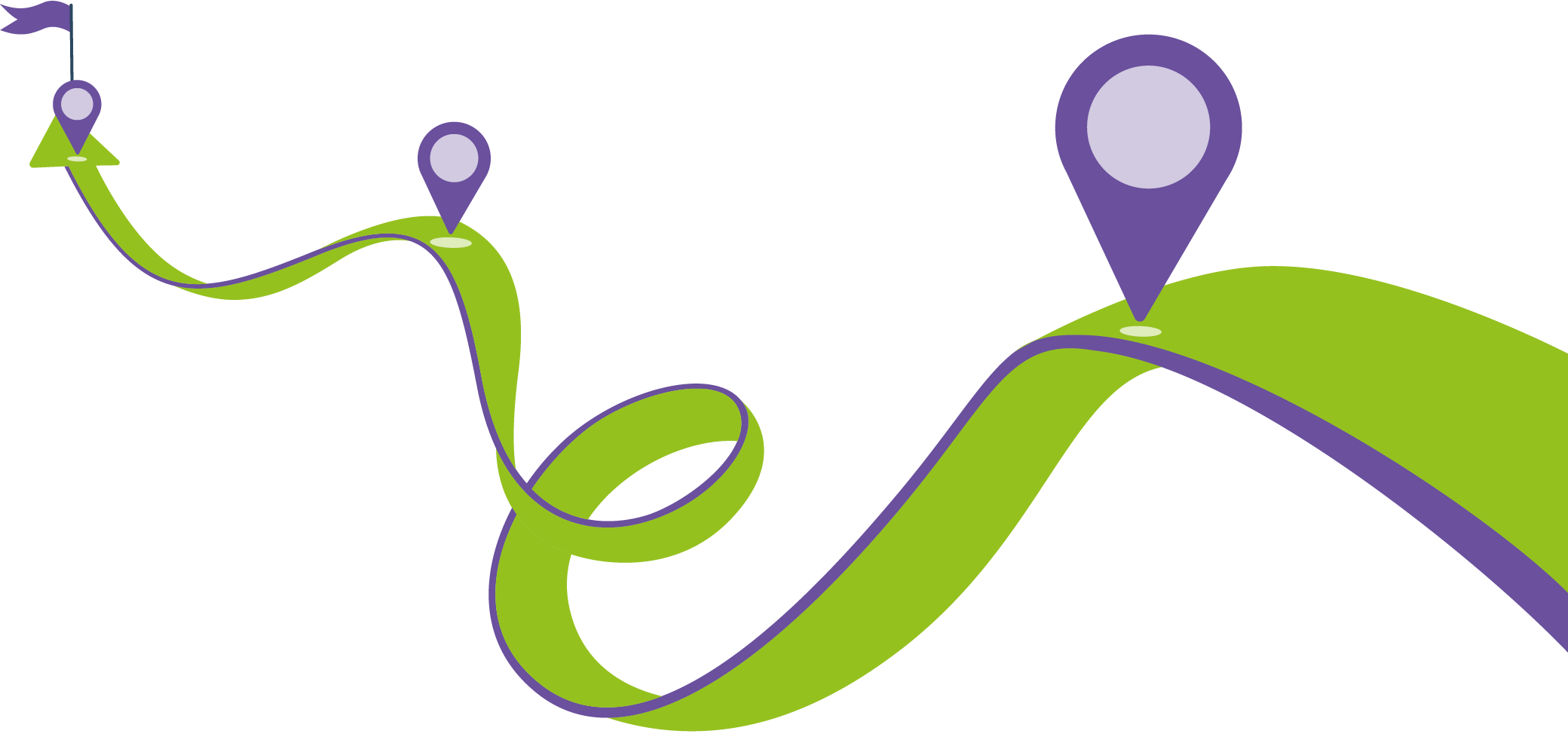 Female Project Manager running work on project timeline. Progress in business, Work process or work process, Timeline to success, Roadmap, Vector design illustration.